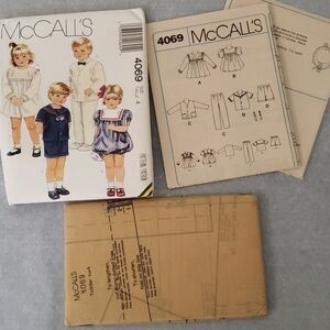 VTG McCall's Pattern Toddler Dress & Suit Uncut